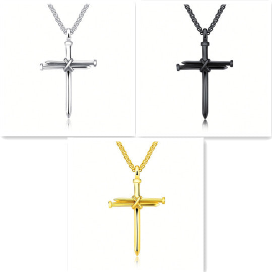 Steel Gold Black Color Fashion Mens Iron Nail For Men