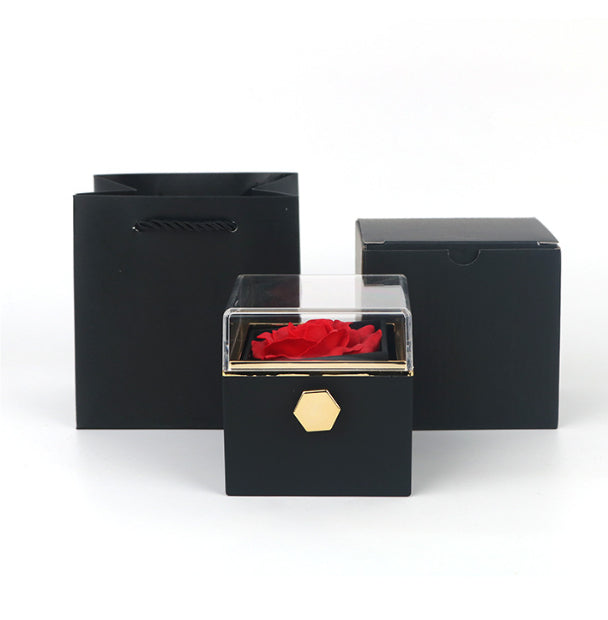 Rotating Soap Flower Rose Gift Box