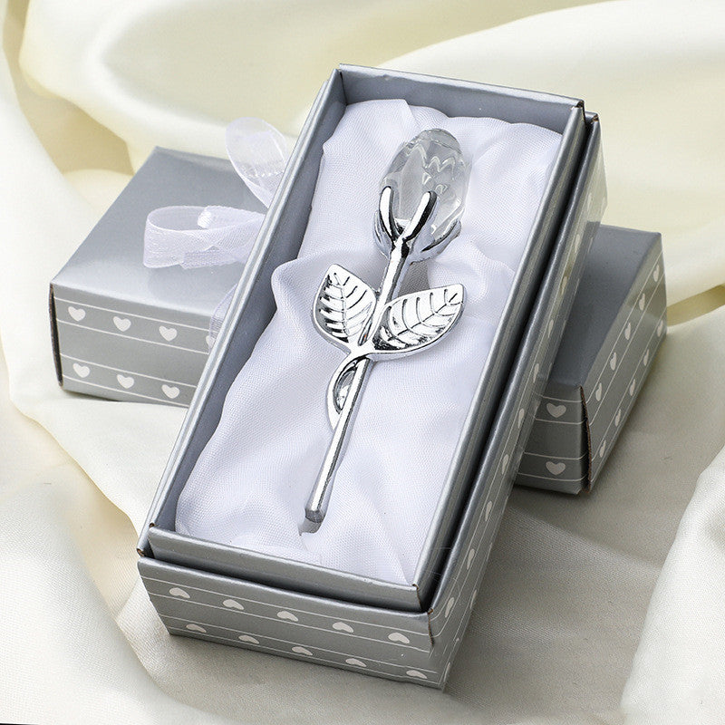 Crystal Metal Rose Valentine's Day Small Gift
