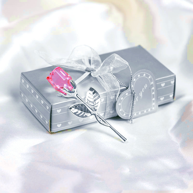 Crystal Metal Rose Valentine's Day Small Gift