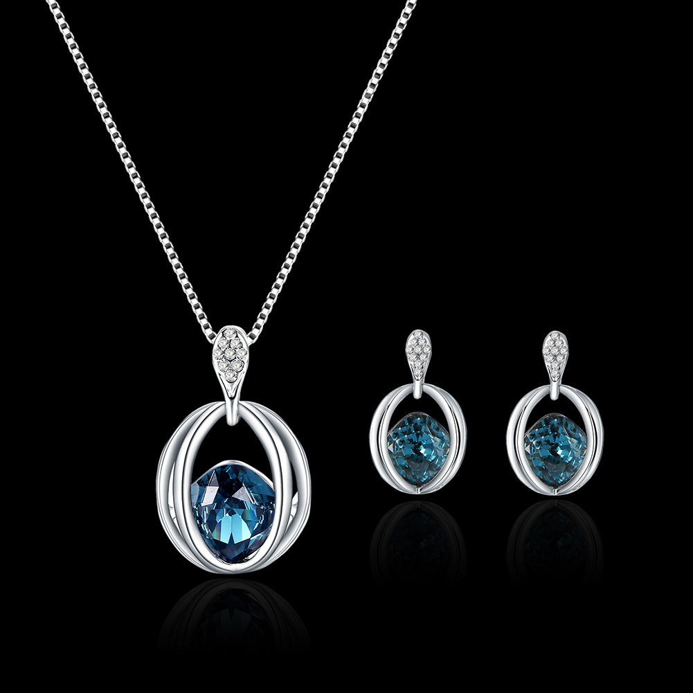 Crystal Diamond Pendant Necklace Jewelry