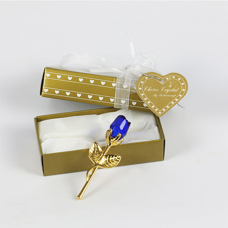 Crystal Metal Rose Valentine's Day Small Gift