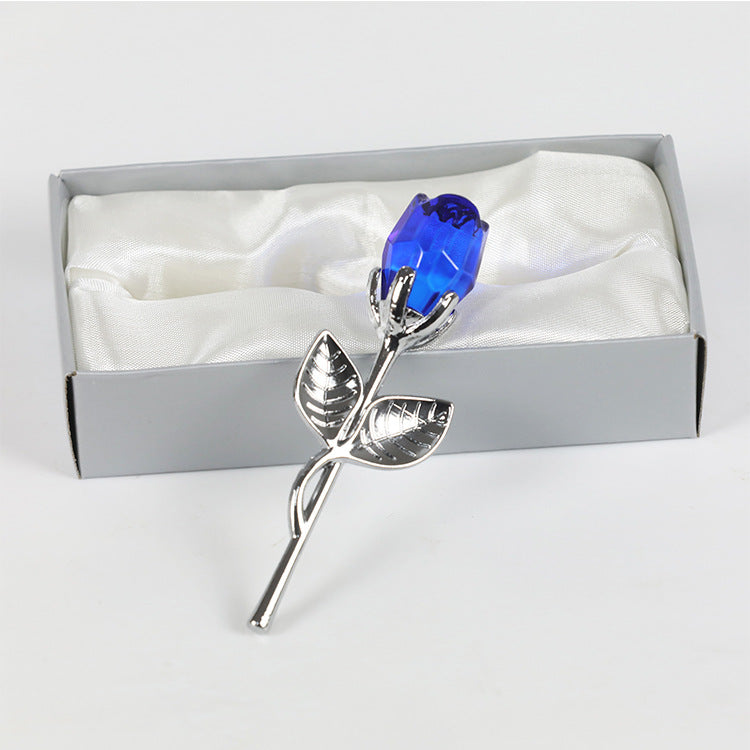 Crystal Metal Rose Valentine's Day Small Gift
