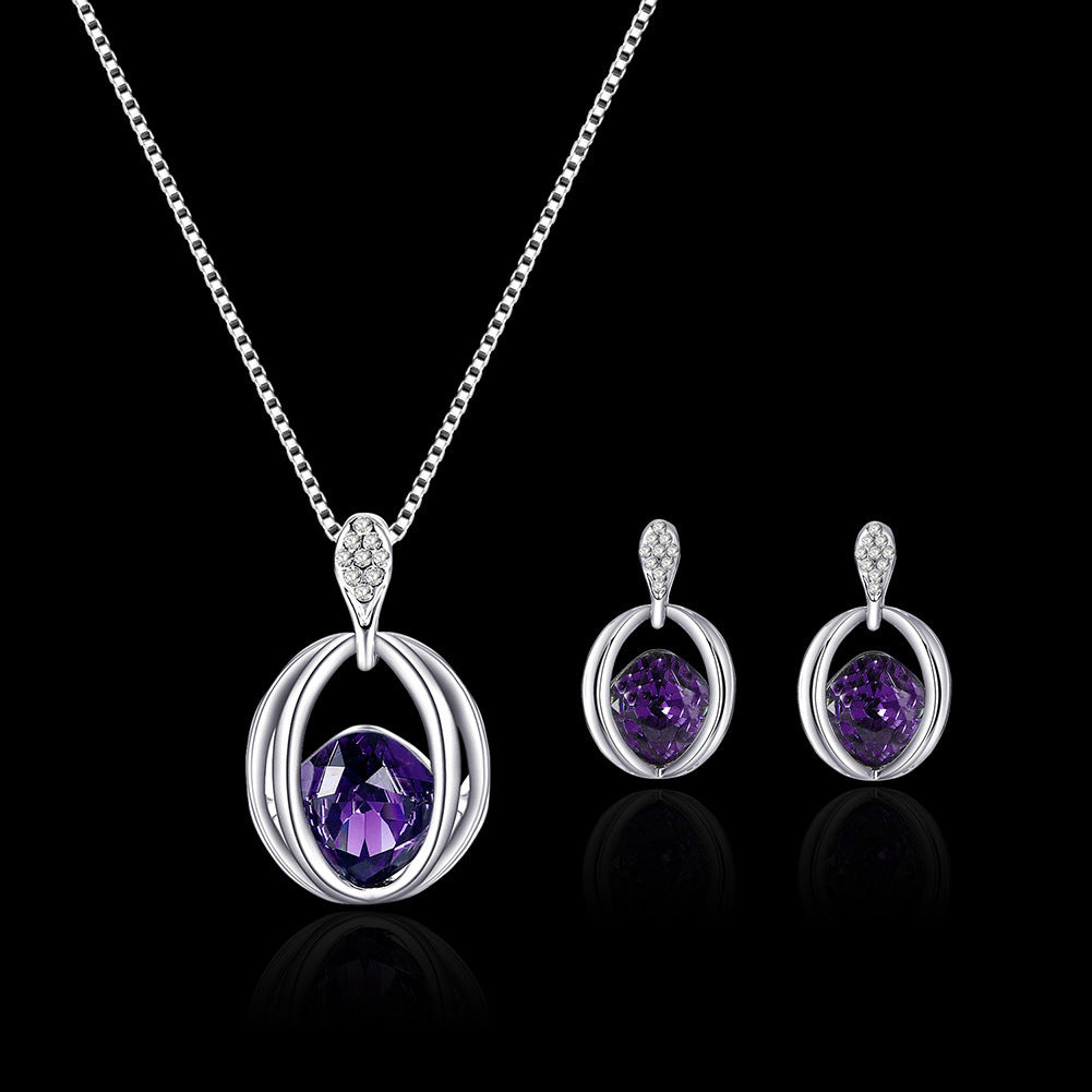 Crystal Diamond Pendant Necklace Jewelry