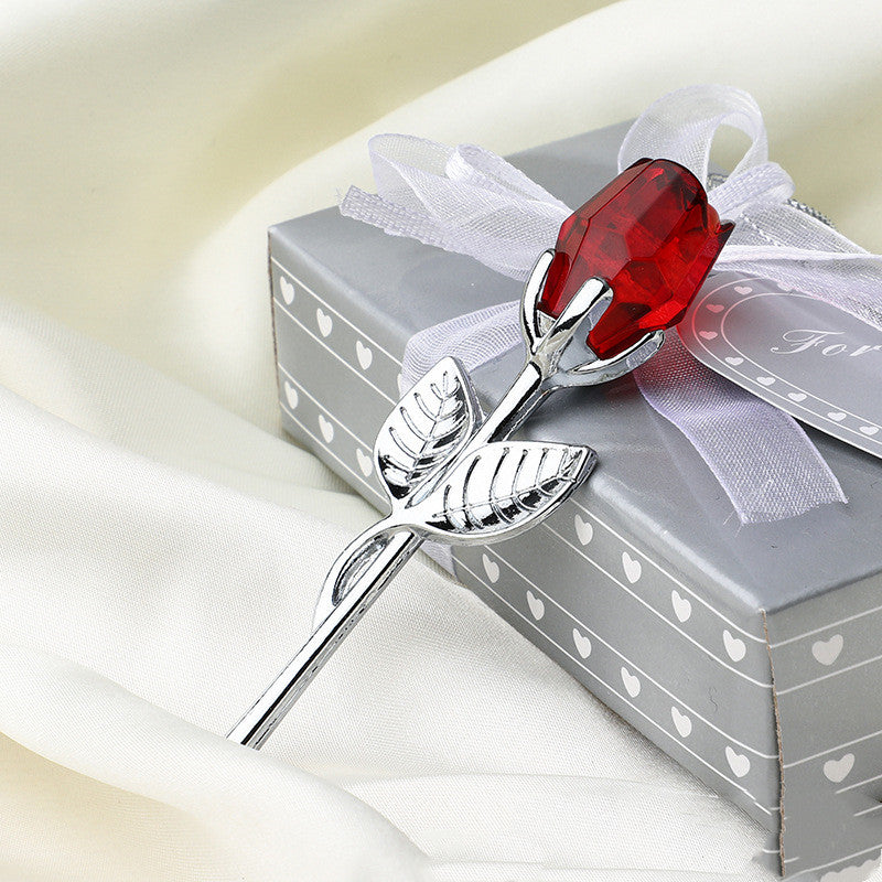 Crystal Metal Rose Valentine's Day Small Gift