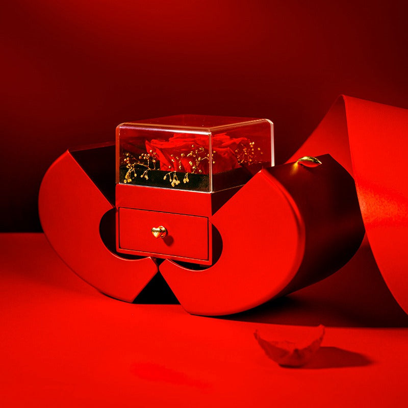 Fashion Jewelry Box Red Apple Christmas Gift