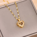 Double-layer Love Necklace Valentines Day Gift