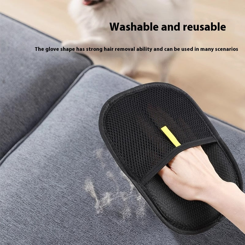 Pet Hair Remover Grooming Glove – Reusable Fur Cleaning Mitt for Cats & Dogs | Remove Pet Hair from Sofa, Carpet & Clothes
