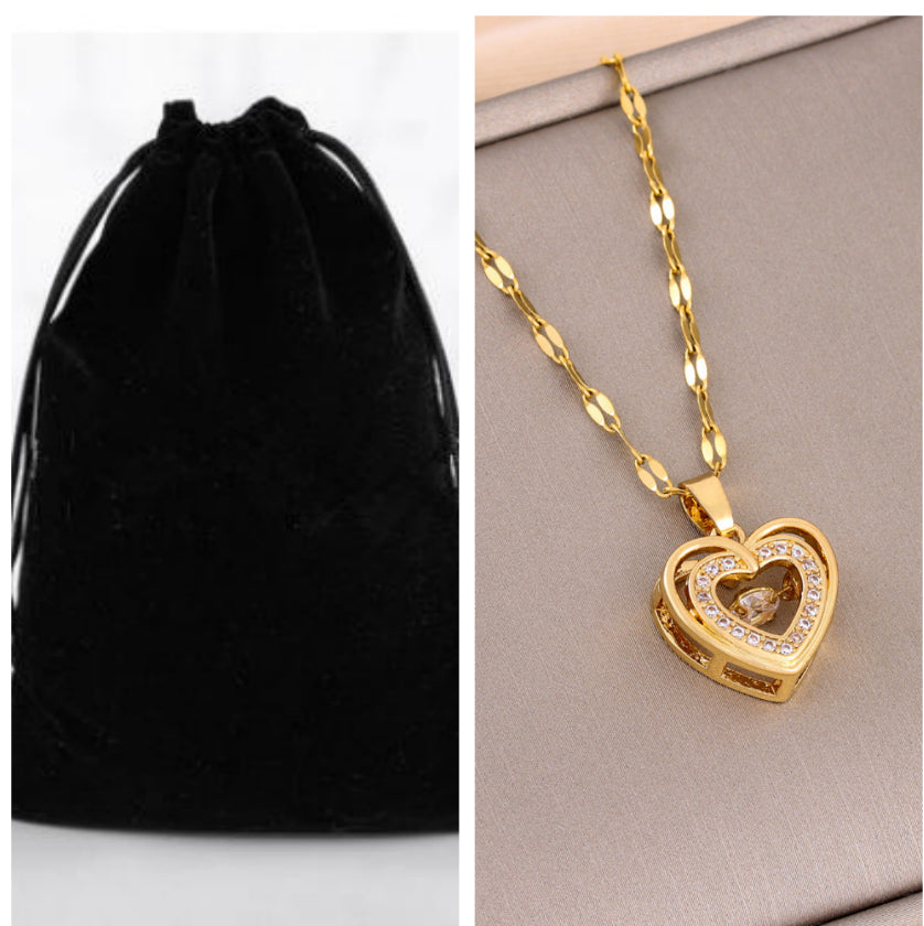 Double-layer Love Necklace Valentines Day Gift