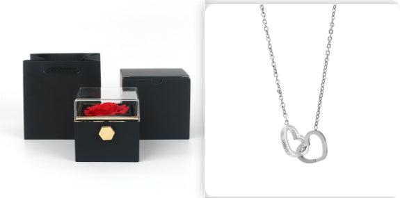 Rotating Soap Flower Rose Gift Box