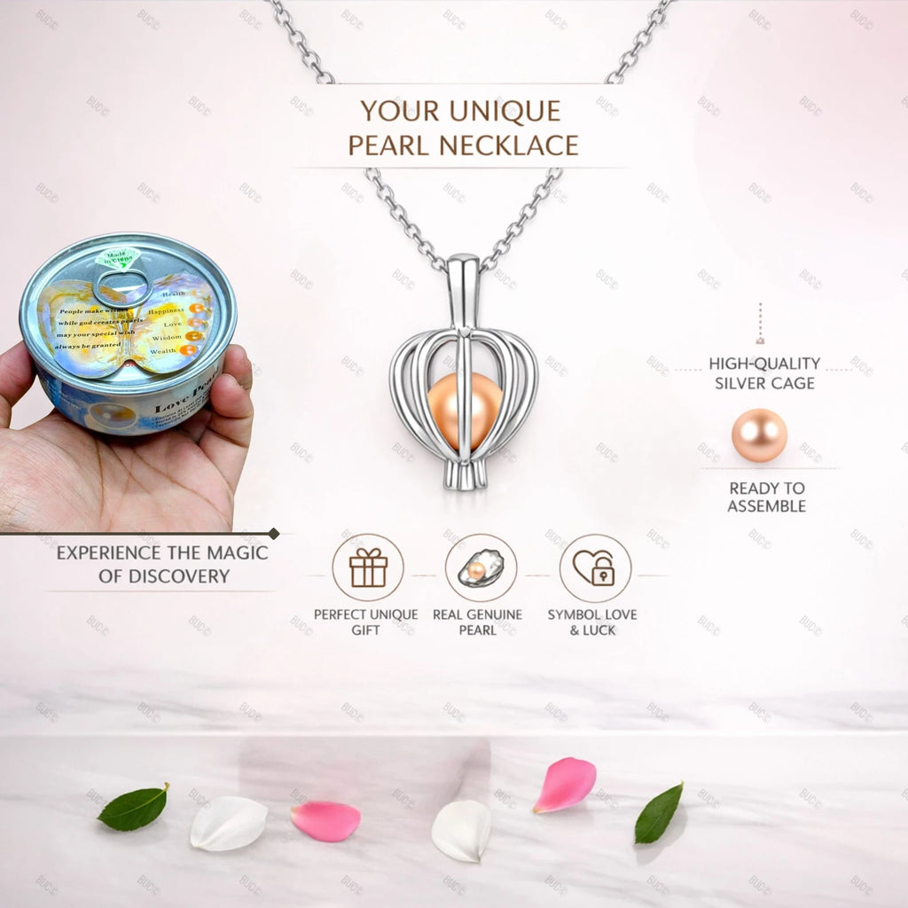 Love Pearl Necklace Gift Freshwater Love Wish Pearl Kit